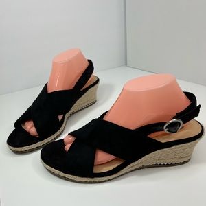Bella-Vita Nadette II Suede Espadrille Slingback Wedge Sandal